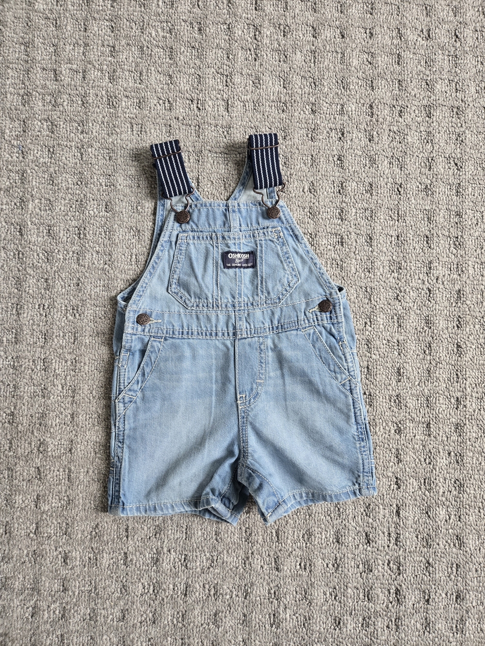 OshKosh B'gosh Light Blue Denim Overall Shorts for Kids